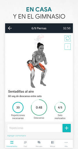 Fitness Ejercicios en casa screenshot 2