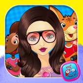 princess dress up makeup games logo