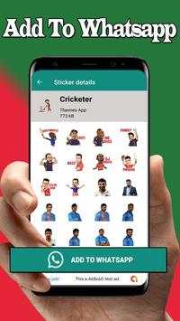 IPL Cricketer Stickers : WAStickerApps screenshot 7