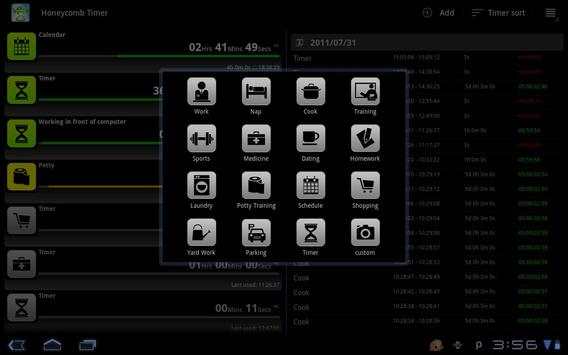 Tablet Timer & Stopwatch скриншот 3