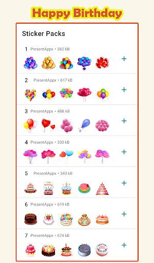 Happy Birthday Stickers for WhatsApp WAStickerApps screenshot 1