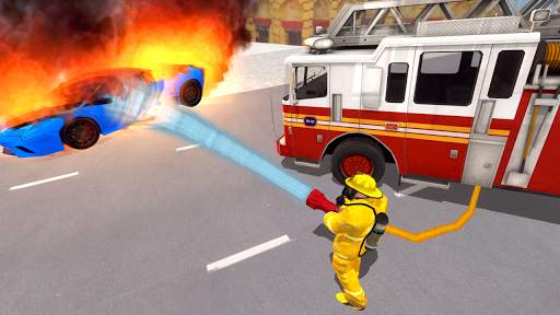 Fire Truck Driving Simulator screenshot 22
