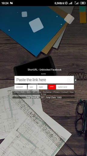 ShortURL Facebook screenshot 1