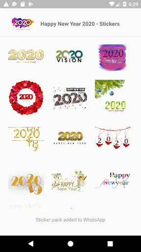 WASticker Apps - Happy New Year 2020 скриншот 1