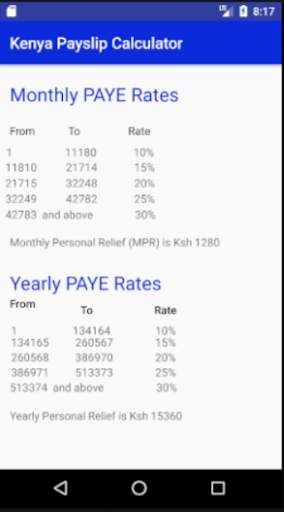 Kenya Payslip Calculator screenshot 4