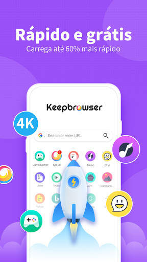KeepBrowser - Rápido, seguro e privado screenshot 2
