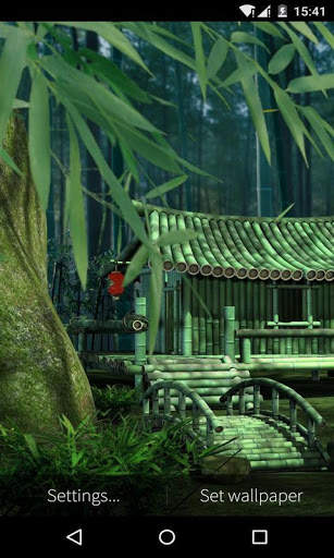 3D Bamboo House Live Wallpaper screenshot 4