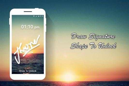 Signature Lock Screen скриншот 3