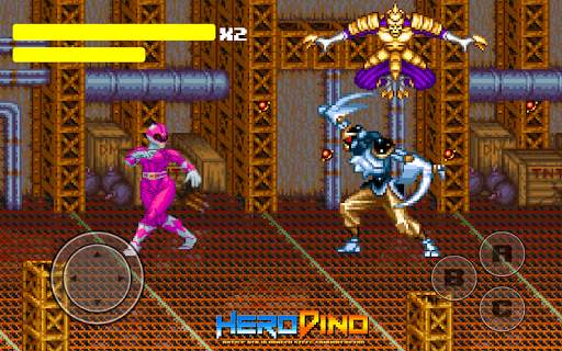 Pahlawan Dino Pertempuran Ninja Ranger Baja Retro screenshot 5