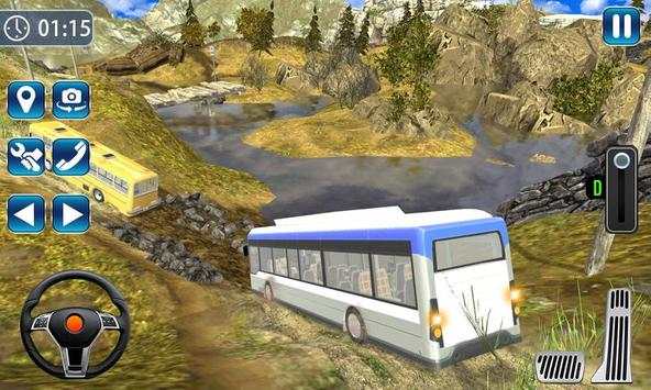 Hill Bus Climbing 3D - Bus Racing In Mountains screenshot 2