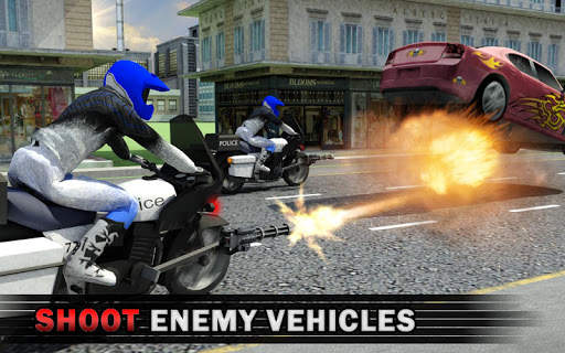 Police Bike Crime Patrol Squad: Gangster Car Chase screenshot 10