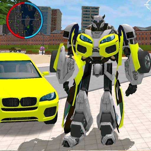 Green Robot Machin Car Transformer Robot Car Games 1.0