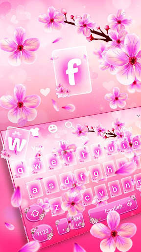 Beautiful Spring Flower Keyboard screenshot 1