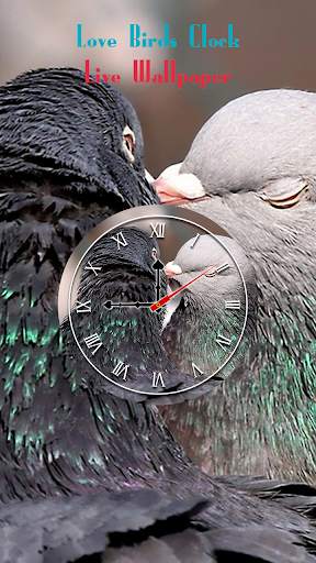 Love Birds Clock Live Wallpaper - Analog Clock screenshot 3
