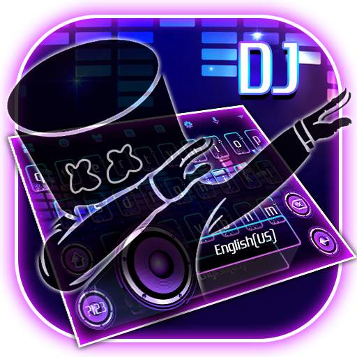DJ Cool Neon Keyboard Theme 1.1