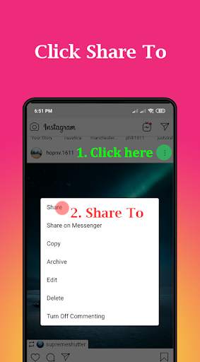 Repost for Instagram 2021 - Save & Repost IG 2021 screenshot 1
