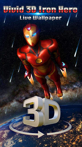 3D Iron Hero Live Wallpaper screenshot 1