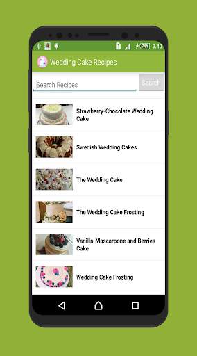 Wedding Cake Recipes Offline App screenshot 1