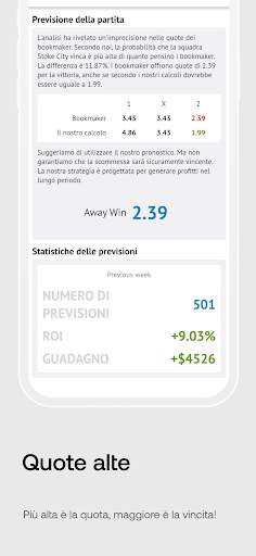 Pronostici Calcio Vincenti screenshot 2