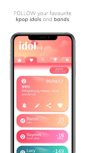 Kpop Idol Birthday Reminder screenshot 2