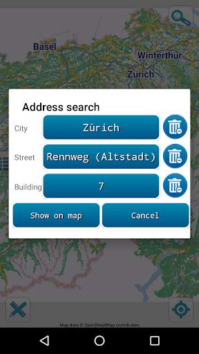 Map of Switzerland offline screenshot 3
