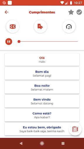 Belajar Bahasa Portugis - Mendengarkan & Berbicara screenshot 3