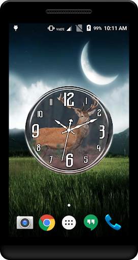 Deer Clock Live Wallpaper screenshot 4