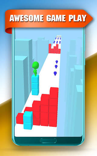 Perfect 3D Block Surfer! screenshot 1
