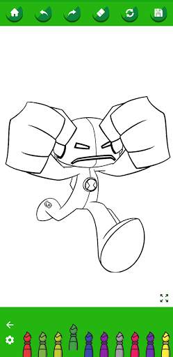 Coloring Ben Hero Cartoon screenshot 3