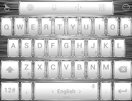 Keyboard Theme Frame W Silver screenshot 7