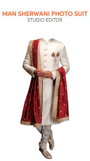 Man Sherwani Photo Suit Studio Editor screenshot 1