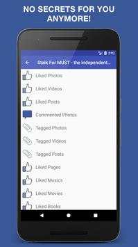 NEW Stalker For Facebook 2017 screenshot 2