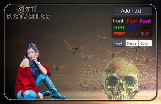 Skull Photo Editor screenshot 2