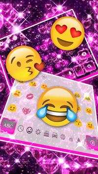 Pink Diamond hearts Keyboard screenshot 3