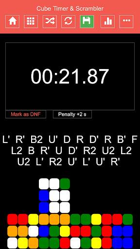 Cube Timer & Scrambler LITE screenshot 2