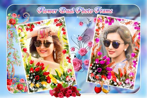 Flower Dual Photo Frame screenshot 4
