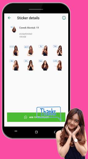 Sticker Cewek Montok Dan Cantik For WAStickerApps screenshot 6