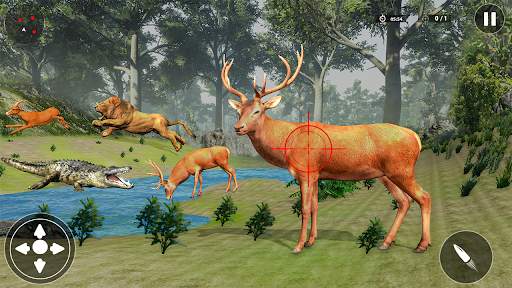 เกมล่าสัตว์ล่าไดโนเสาร์จริงปะทะนักล่าสัตว์ Hunter screenshot 8
