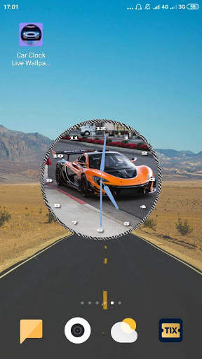 Sport Car Clock Live Wallpaper स्क्रीनशॉट 3