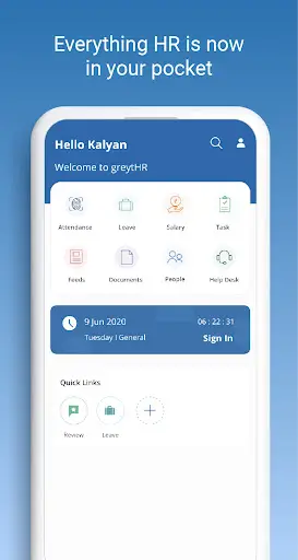 greytHR Cloud HR platform screenshot 1