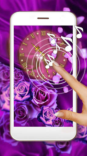 Roses Clock Live Wallpaper screenshot 1