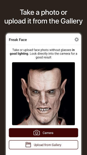 Freak Face - Make me Zombie monster photo A.I. screenshot 1