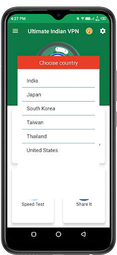 Ultimate Indian VPN | Unlimited Data | Speed Test screenshot 2