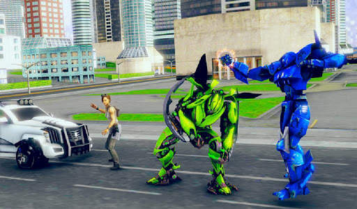 Flying Bus Robot Transformation:Real Stunt Master screenshot 12