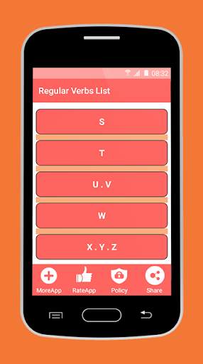 Regular Verbs List скриншот 4