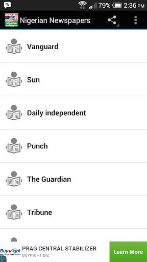 Nigerian Newspapers screenshot 1