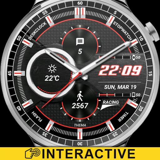 Racing Watch Face &amp; Clock Widget आइकन