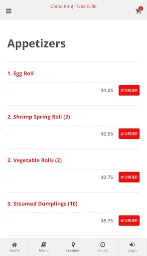 China King Nashville Online Ordering screenshot 2