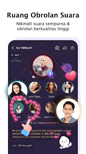 Hello Yo – Club Obrolan Suara screenshot 1