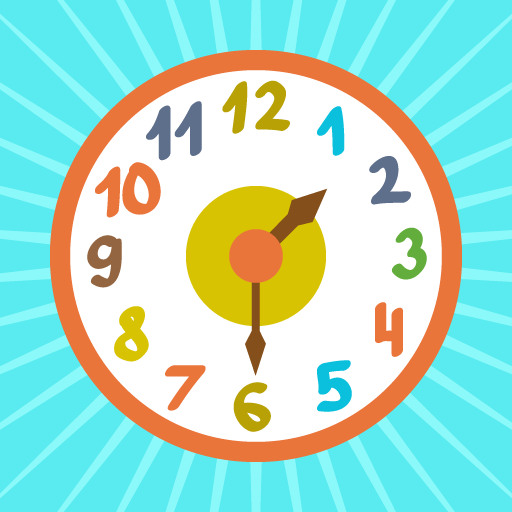 Clock time game hours, minutes icon